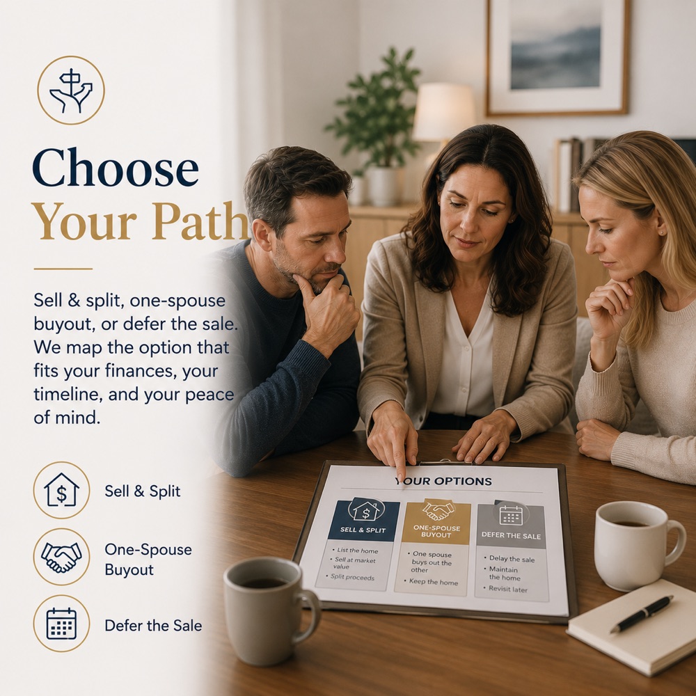 Step 3 — Choosing the right path forward: Sell & Split, Buyout, or Defer & Co-Own